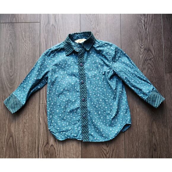 Matilda Jane Jack Frost Christmas Button Up, 2t - Picture 1 of 5
